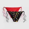 2 db mintás, oldalt kötős bikini alsó