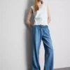 Egyenes szárú denim joggingnadrág