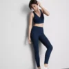 Magas derékú, sima, támasztó sportlegging