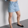 Pamut denim miniszoknya