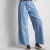Pamut denim, redős, széles szárú farmer