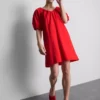 Puffos ujjú mini smock ruha