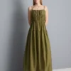 Réteges, smockos maxi ruha