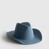 Szövetből készült, szegecses cowboy-kalap