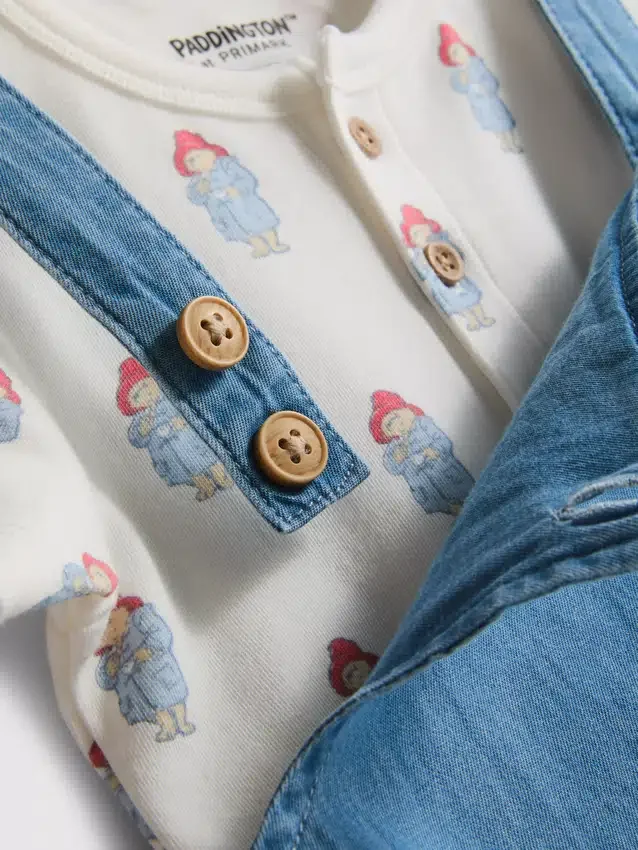 0–18 hónap | Paddington Bear body és nadrágos ruha újszülötteknek