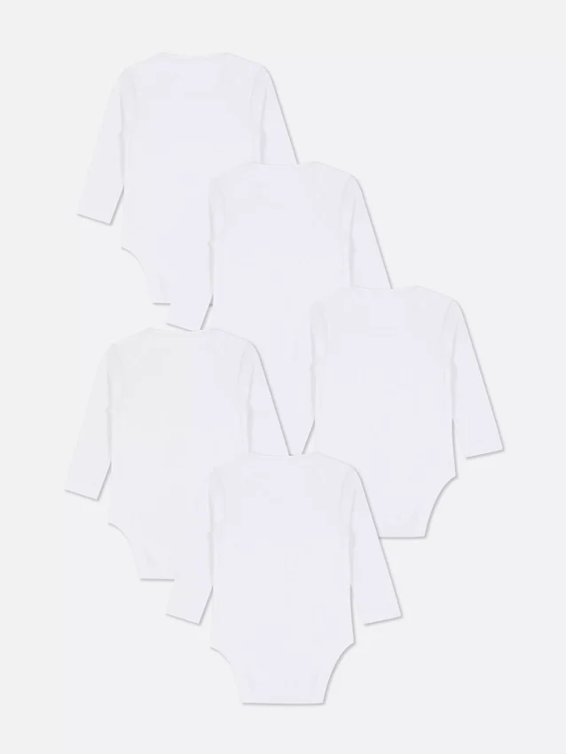 0–36 hónap | 5 db-os alapvető hosszú ujjú body