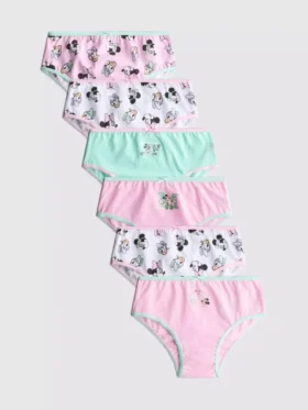 1,5–10 év | 6 db-os csomag Disney Minnie egér mintás alsónemű