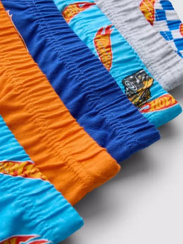 1,5–8 éves korosztály | 6 db-os Hot Wheels alsónadrág-csomag