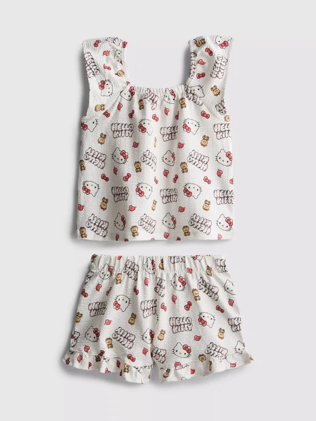 1,5–8 éves korosztály | Hello Kitty blúz és rövidnadrág szett