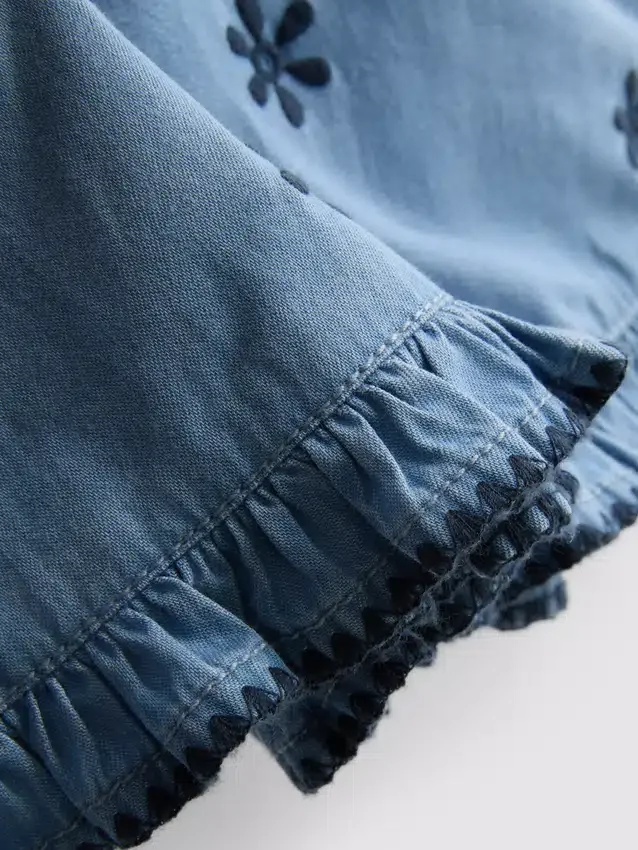 1,5–9 éves | chambray blúz és rövidnadrág szett