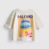 1,5–9 éves korig | Palermo grafikus, téglalap alakú póló