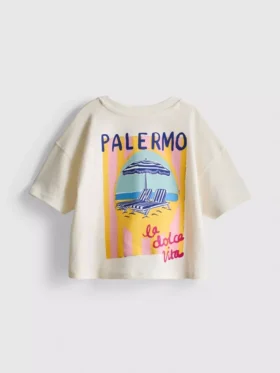 1,5–9 éves korig | Palermo grafikus, téglalap alakú póló