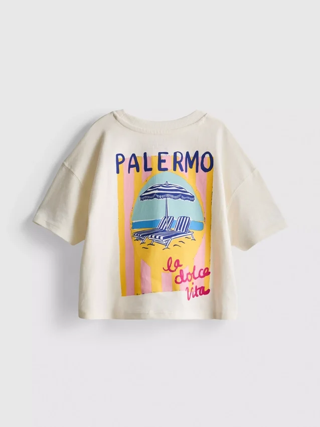 1,5–9 éves korig | Palermo grafikus, téglalap alakú póló