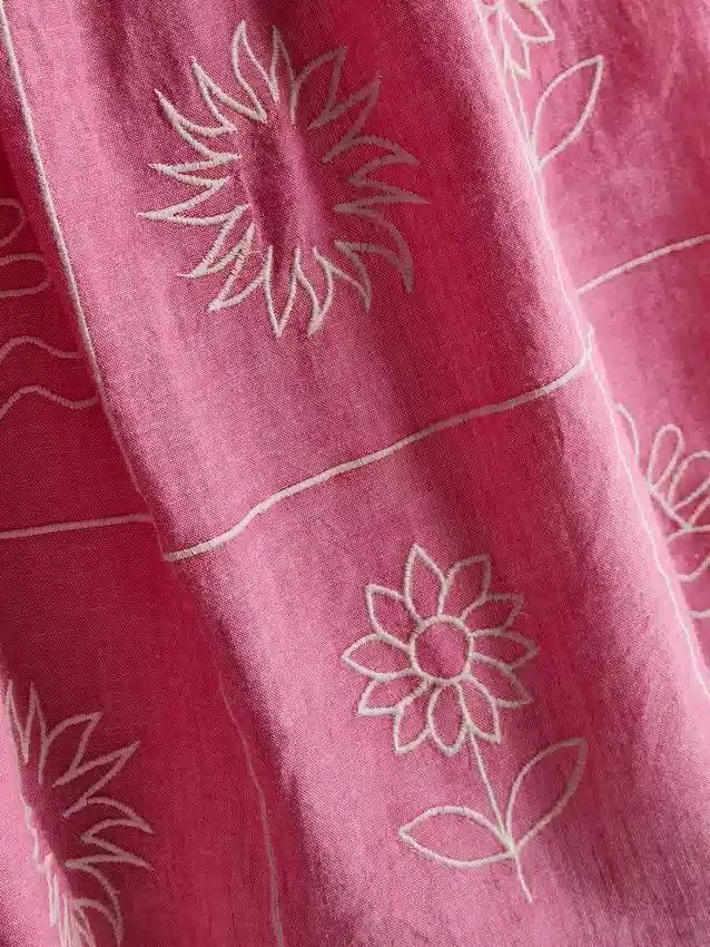 1,5–9 éves korosztály | hímzett chambray cami ruha