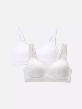 2 db „Love to Lounge” pamut bralette