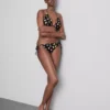 2 db mintás, oldalt kötős bikini alsó
