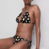 2 db mintás, oldalt kötős bikini alsó
