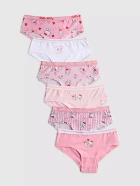 3–15 éves korosztály | 6 db-os Hello Kitty hipster alsónadrág