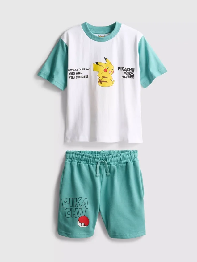 3–9 éves korosztály | Pokémon póló és rövidnadrág szett