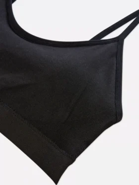 3 darabos csomag drótmentes, rövid ujjú cami bralette