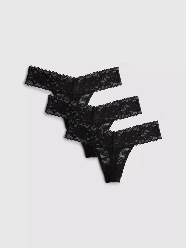 3 db-os csipkés bandeau tanga szett