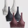 3 db-os csomag varratmentes V-nyakú bralette