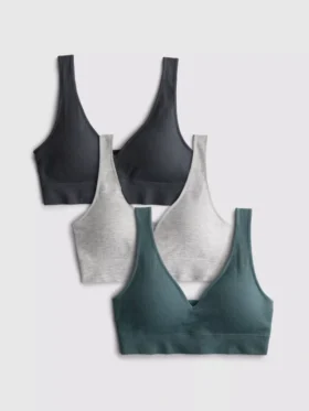 3 db-os csomag varratmentes V-nyakú bralette