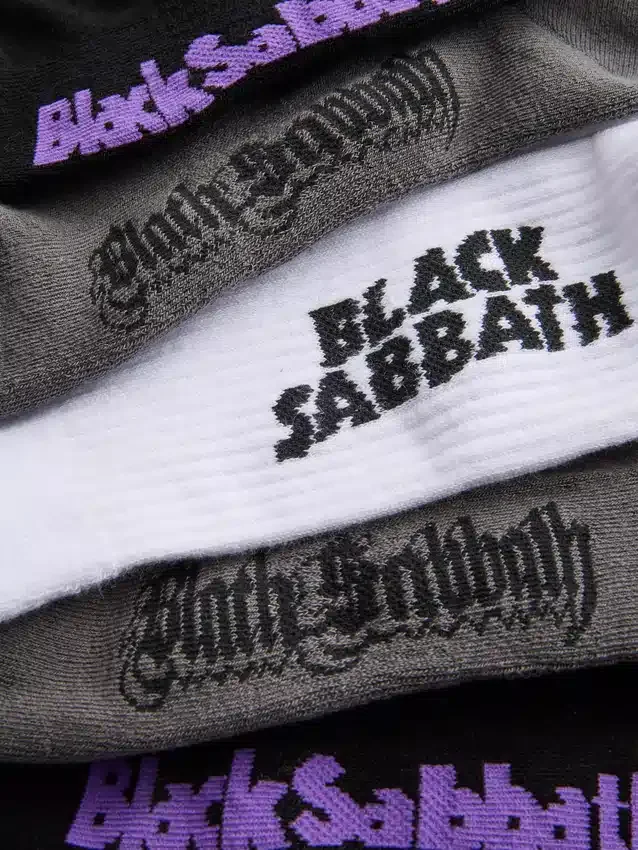 3 db-os fekete Sabbath zokni