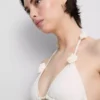 3D-s virágmintás háromszög alakú bikini felső