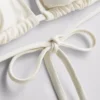 3D-s virágmintás háromszög alakú bikini felső
