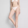 3D-s virágmintás, oldalt kötős bikini alsó