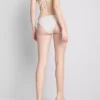 3D-s virágmintás, oldalt kötős bikini alsó