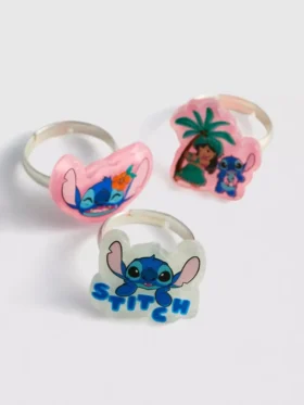 5 darabos Disney Stitch medálos gyűrűk