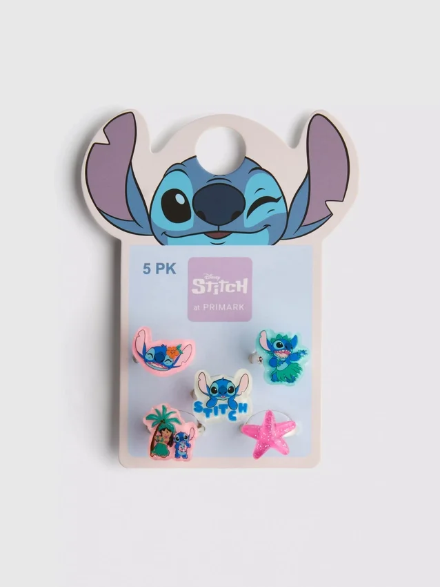 5 darabos Disney Stitch medálos gyűrűk