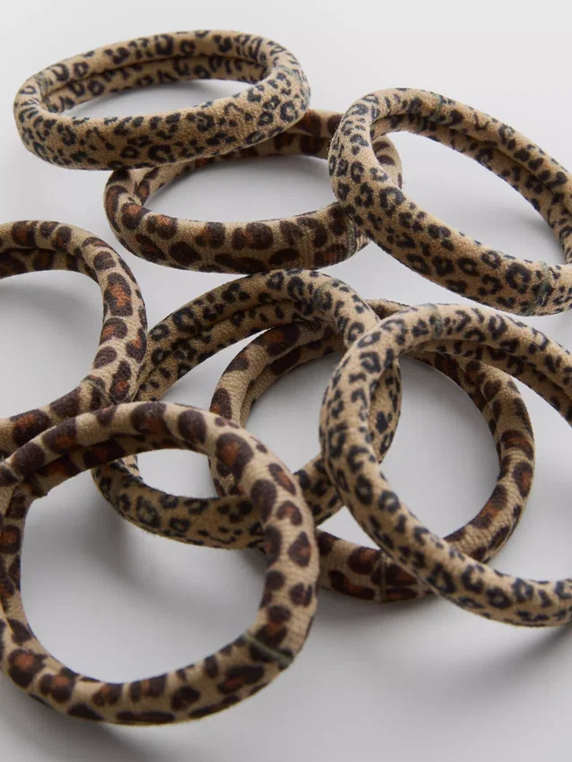6 darabos leopárdmintás hajgumi