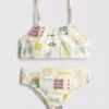 7–15 éves korosztály | képeslapos mintás bikini