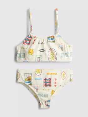7–15 éves korosztály | képeslapos mintás bikini