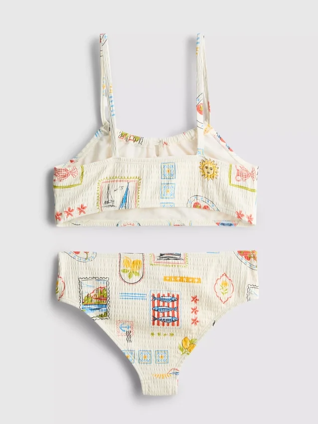 7–15 éves korosztály | képeslapos mintás bikini