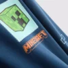 7–15 éves korosztály | Minecraft-motívumú, pamutban gazdag kapucnis pulóver