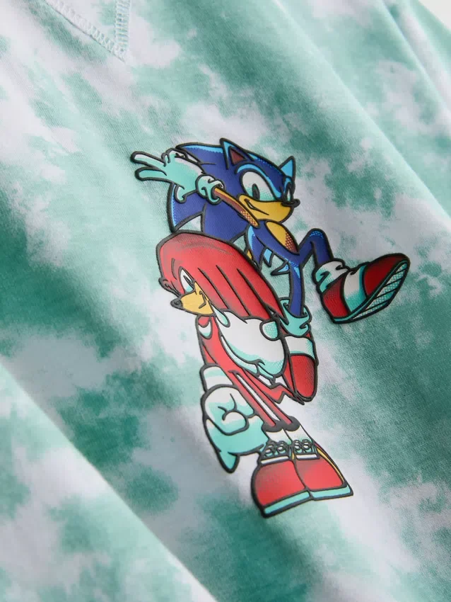 7–15 éves korosztály | Sonic the Hedgehog tie-dye póló