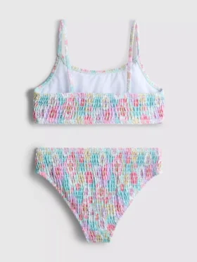 7–15 éves korosztály | virágmintás, redős bikini