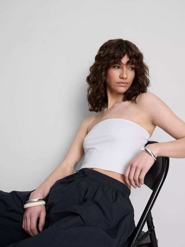 A Primark-kollekció | pamutgazdag jersey bandeau felső