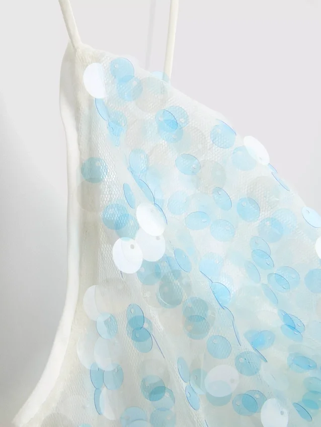 A Primark-kollekció | Pántos, flitteres, csőnyakú felső