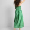 A Primark-kollekció | Ráncolt csíkos bandeau midi ruha
