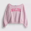 A Primark-kollekció | szlogenes, vállakat szabadon hagyó pulóver