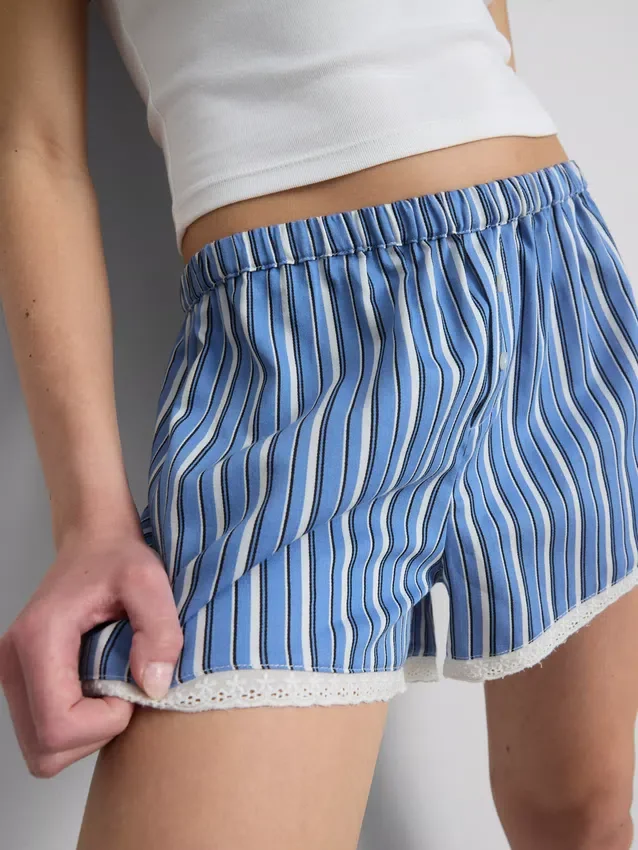A Primark-szcénában | csipkés csíkos boxeralsó