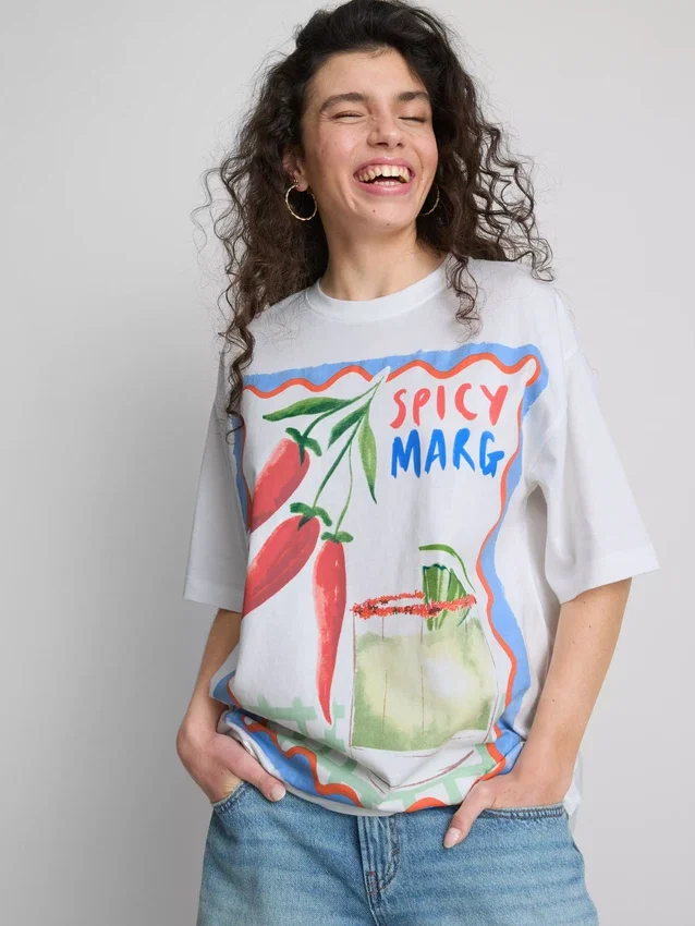 A Primark-szcénában | Oversized pamut Margarita póló