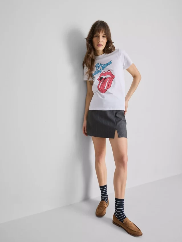 A Rolling Stones pamut grafikás póló