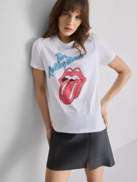 A Rolling Stones pamut grafikás póló