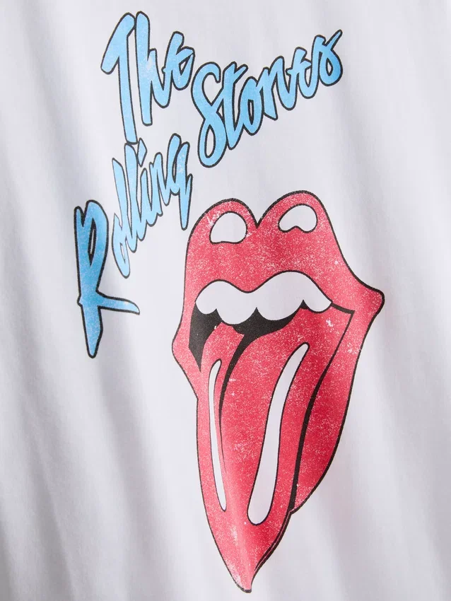 A Rolling Stones pamut grafikás póló